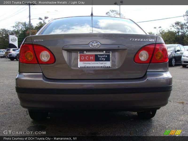 Moonshadow Metallic / Light Gray 2003 Toyota Corolla CE