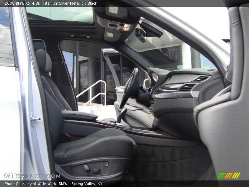 Titanium Silver Metallic / Black 2008 BMW X5 4.8i