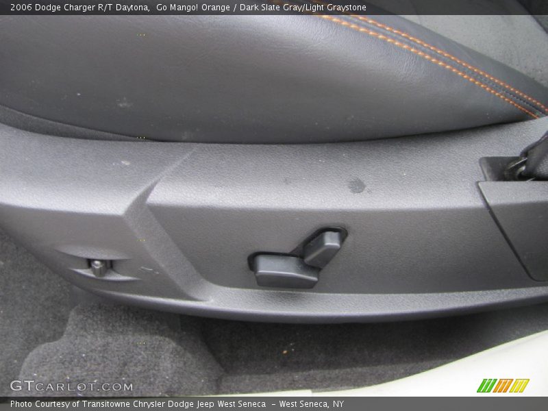 Go Mango! Orange / Dark Slate Gray/Light Graystone 2006 Dodge Charger R/T Daytona