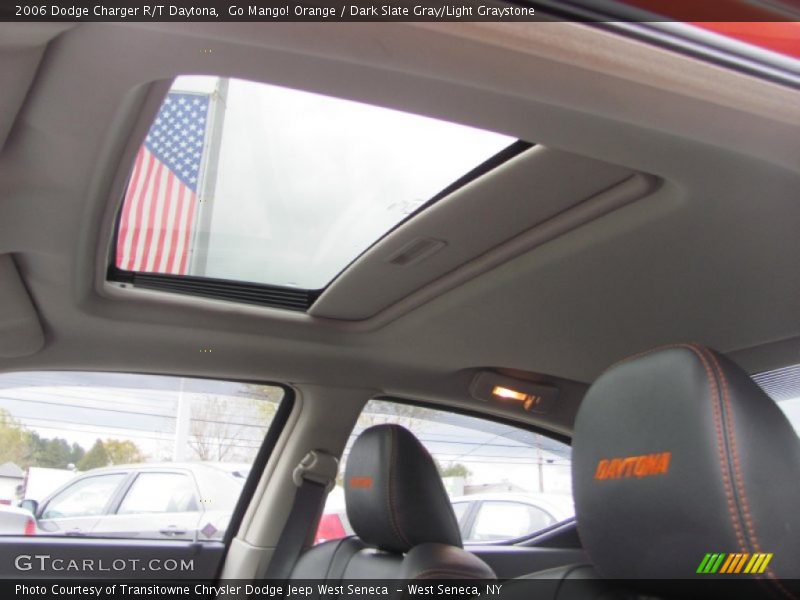 Go Mango! Orange / Dark Slate Gray/Light Graystone 2006 Dodge Charger R/T Daytona