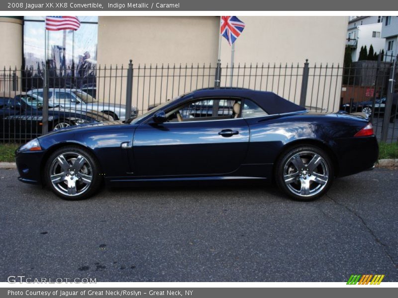 Indigo Metallic / Caramel 2008 Jaguar XK XK8 Convertible