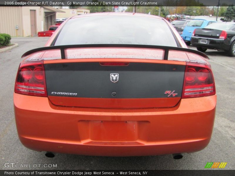 Go Mango! Orange / Dark Slate Gray/Light Graystone 2006 Dodge Charger R/T Daytona