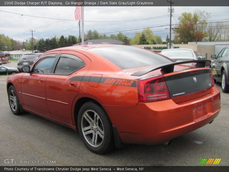 Go Mango! Orange / Dark Slate Gray/Light Graystone 2006 Dodge Charger R/T Daytona