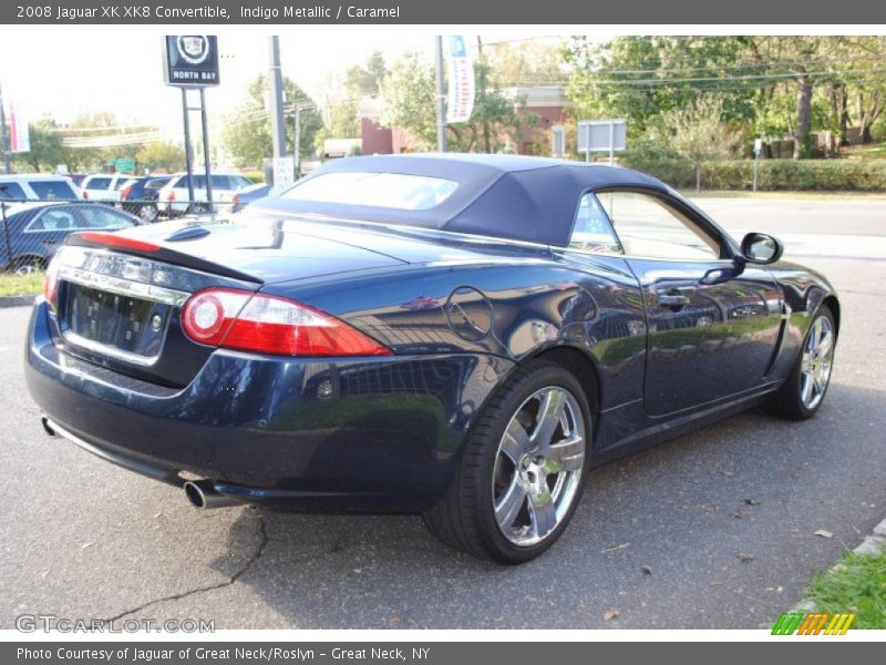 Indigo Metallic / Caramel 2008 Jaguar XK XK8 Convertible