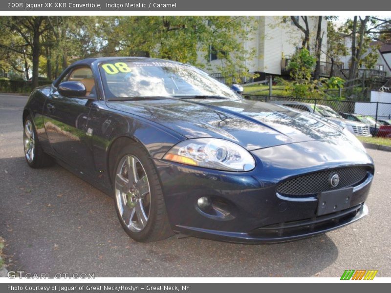 Indigo Metallic / Caramel 2008 Jaguar XK XK8 Convertible