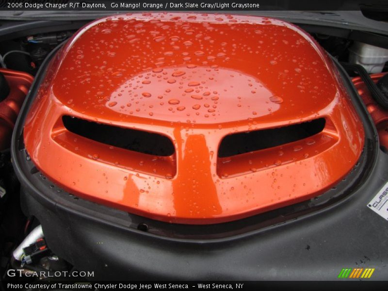 Go Mango! Orange / Dark Slate Gray/Light Graystone 2006 Dodge Charger R/T Daytona