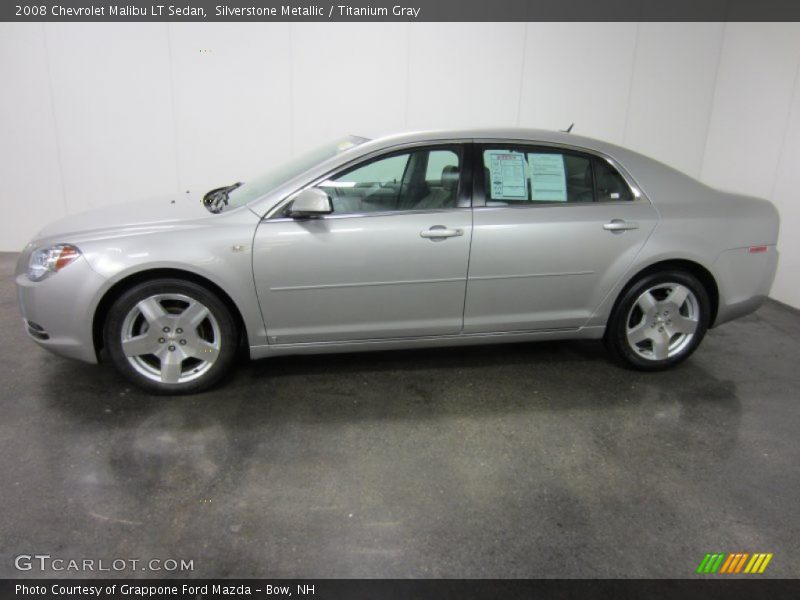 Silverstone Metallic / Titanium Gray 2008 Chevrolet Malibu LT Sedan