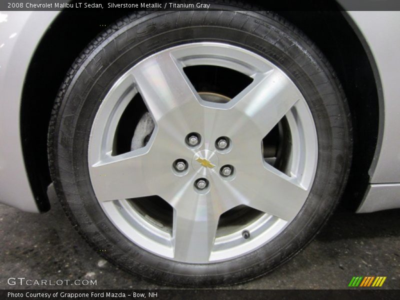 Silverstone Metallic / Titanium Gray 2008 Chevrolet Malibu LT Sedan