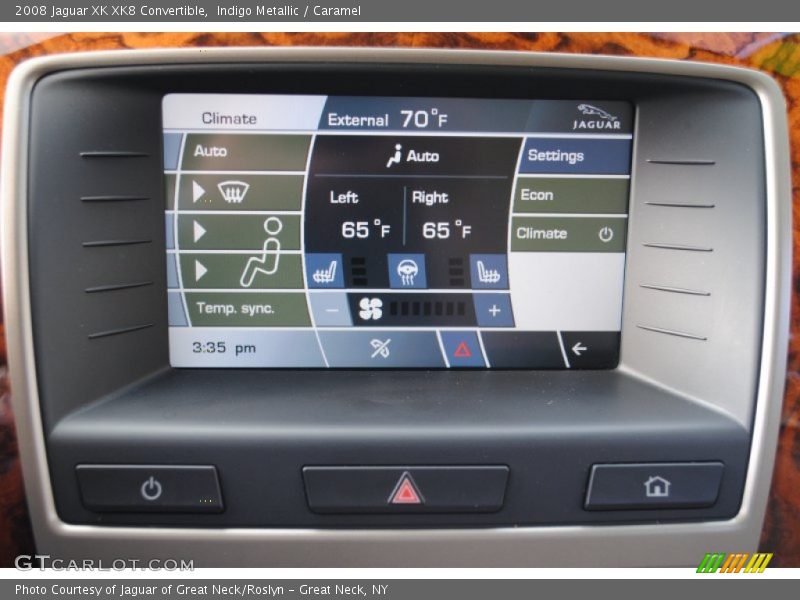 Indigo Metallic / Caramel 2008 Jaguar XK XK8 Convertible