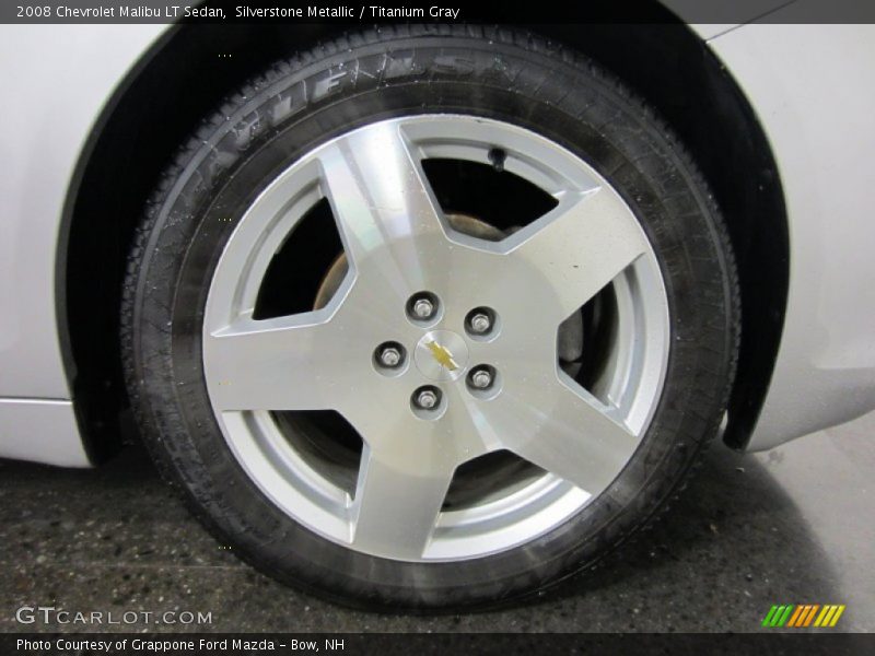 Silverstone Metallic / Titanium Gray 2008 Chevrolet Malibu LT Sedan
