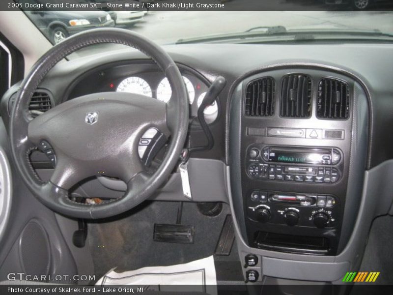 Stone White / Dark Khaki/Light Graystone 2005 Dodge Grand Caravan SXT