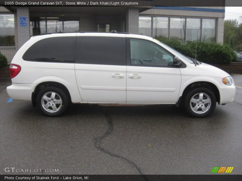 Stone White / Dark Khaki/Light Graystone 2005 Dodge Grand Caravan SXT
