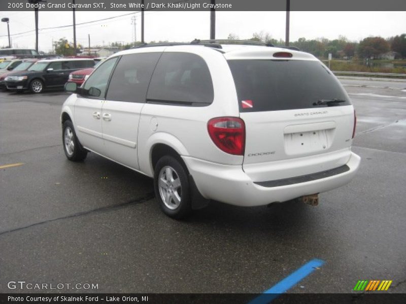 Stone White / Dark Khaki/Light Graystone 2005 Dodge Grand Caravan SXT