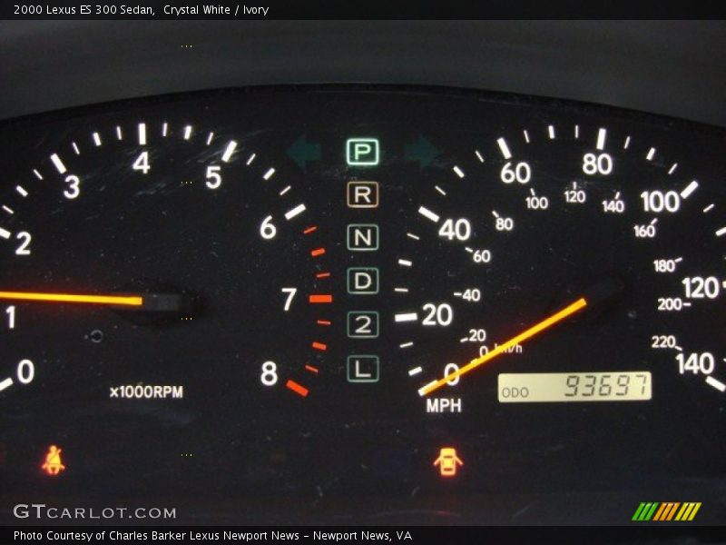 Crystal White / Ivory 2000 Lexus ES 300 Sedan