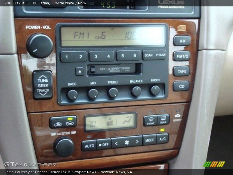 Crystal White / Ivory 2000 Lexus ES 300 Sedan