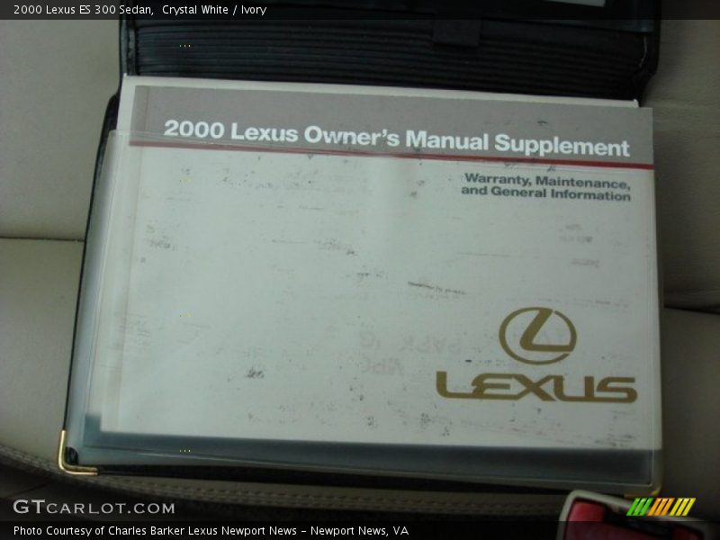 Crystal White / Ivory 2000 Lexus ES 300 Sedan