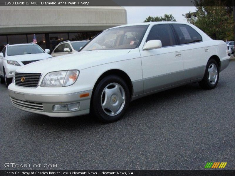 Diamond White Pearl / Ivory 1998 Lexus LS 400