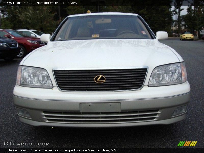 Diamond White Pearl / Ivory 1998 Lexus LS 400