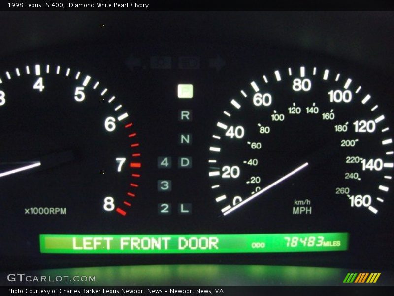 Diamond White Pearl / Ivory 1998 Lexus LS 400