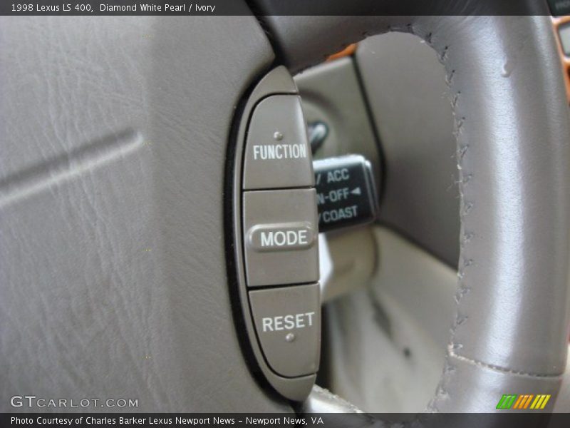 Diamond White Pearl / Ivory 1998 Lexus LS 400