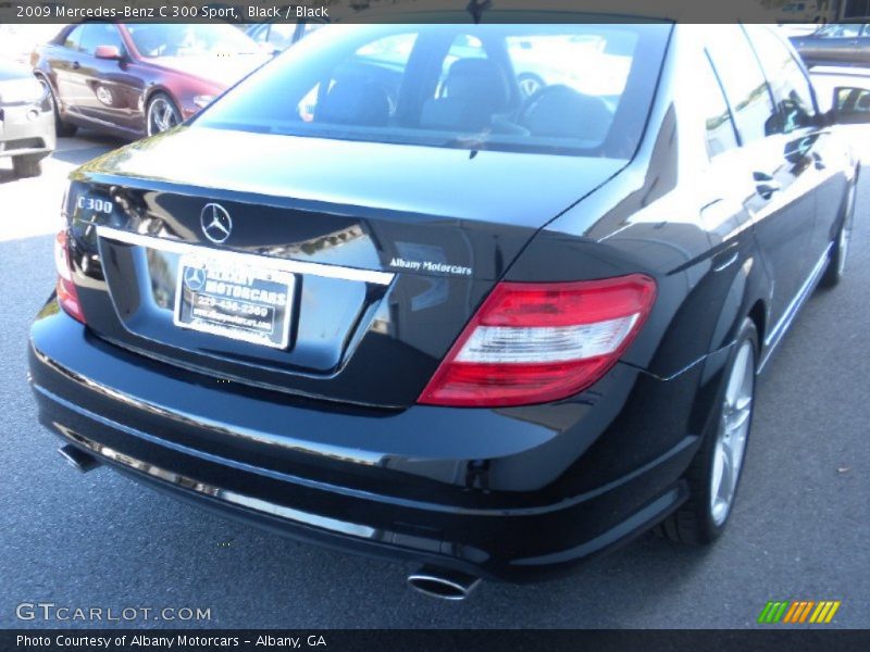Black / Black 2009 Mercedes-Benz C 300 Sport