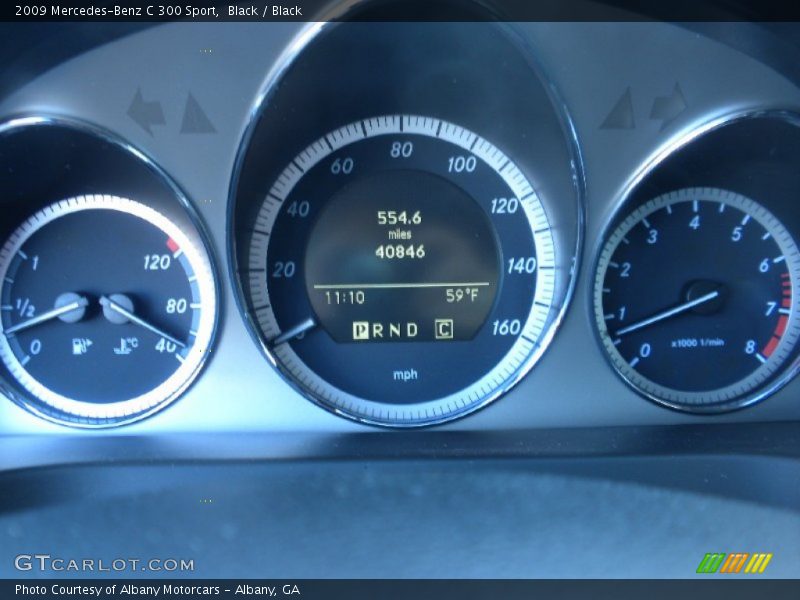 Black / Black 2009 Mercedes-Benz C 300 Sport
