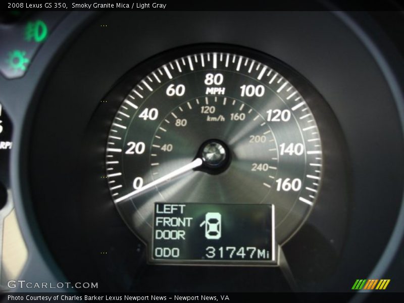 Smoky Granite Mica / Light Gray 2008 Lexus GS 350