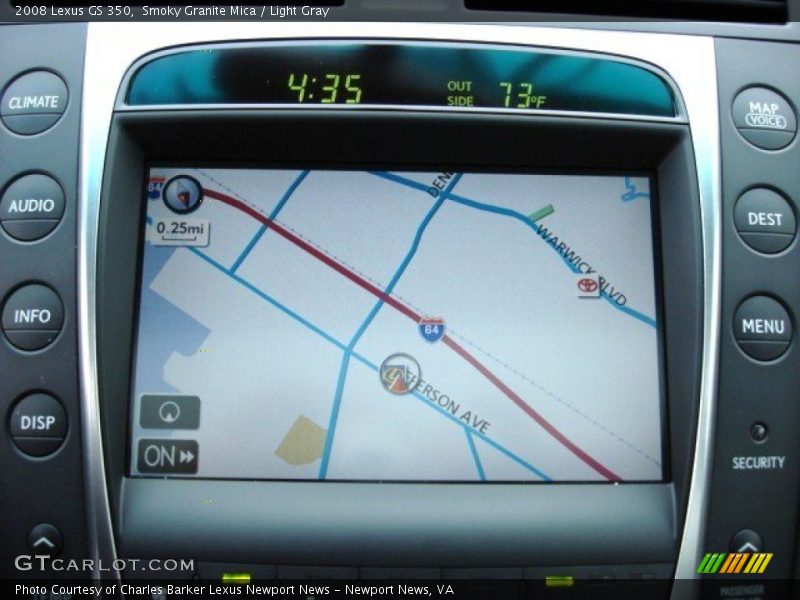 Smoky Granite Mica / Light Gray 2008 Lexus GS 350