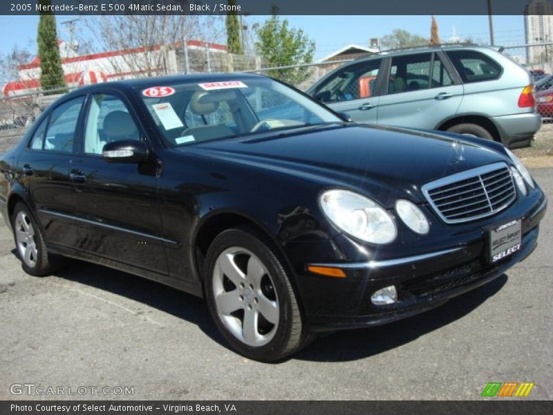 Black / Stone 2005 Mercedes-Benz E 500 4Matic Sedan