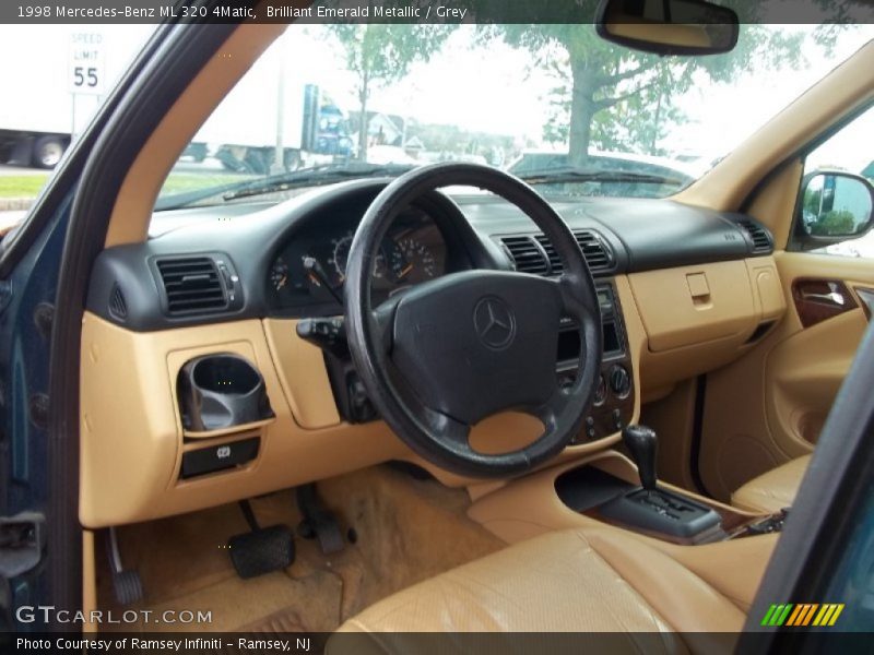 Brilliant Emerald Metallic / Grey 1998 Mercedes-Benz ML 320 4Matic