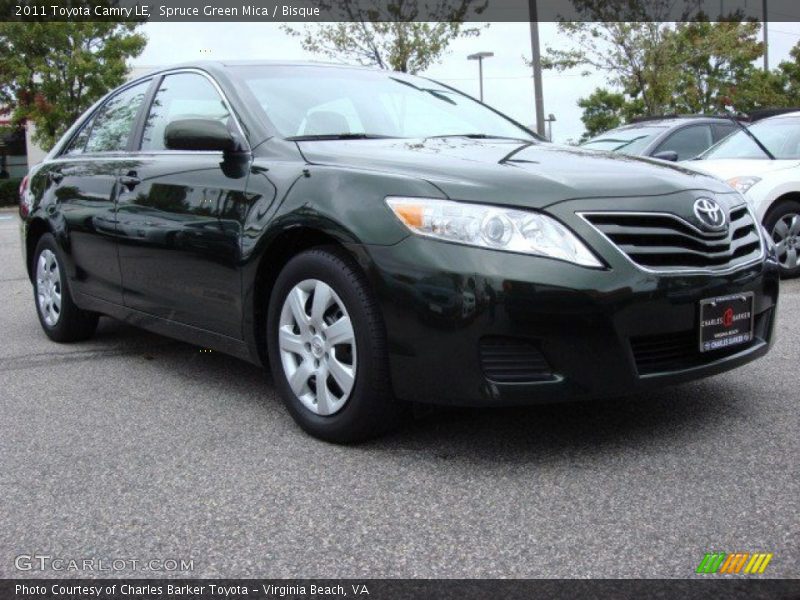 Spruce Green Mica / Bisque 2011 Toyota Camry LE