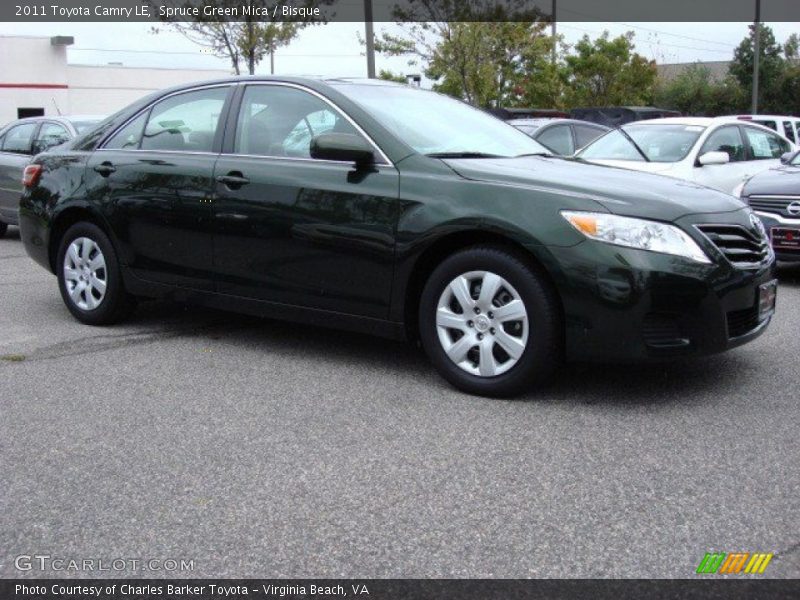 Spruce Green Mica / Bisque 2011 Toyota Camry LE