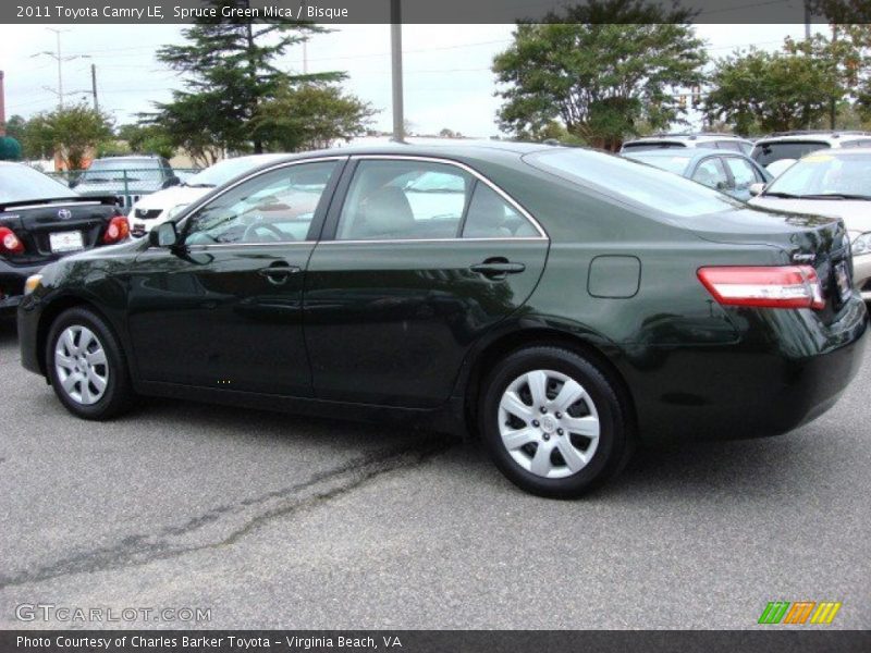 Spruce Green Mica / Bisque 2011 Toyota Camry LE