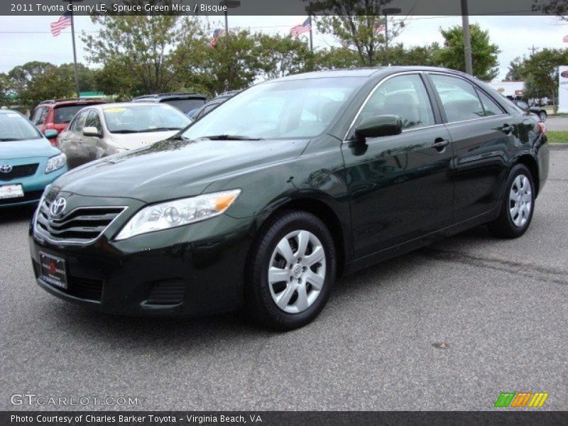 Spruce Green Mica / Bisque 2011 Toyota Camry LE