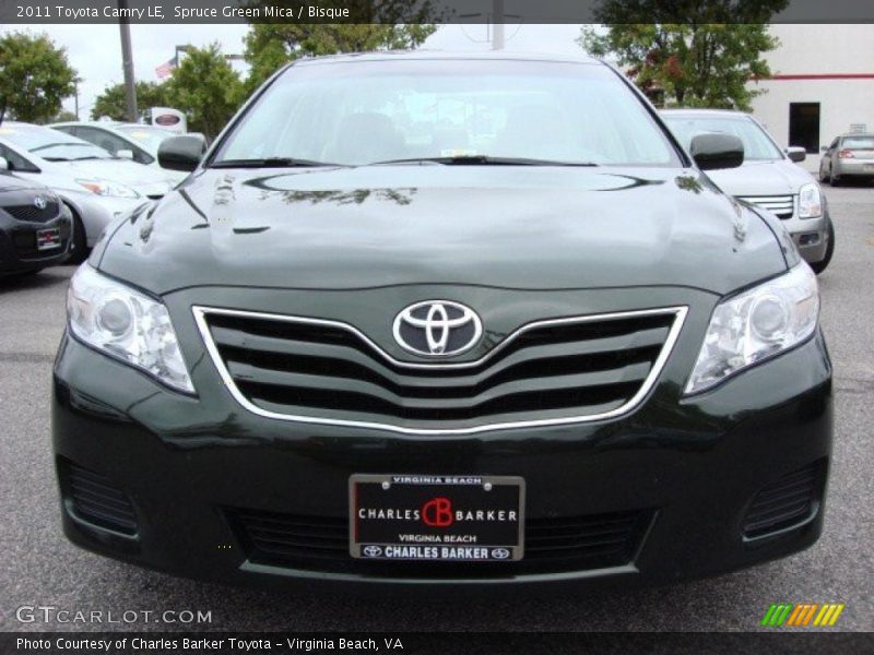 Spruce Green Mica / Bisque 2011 Toyota Camry LE