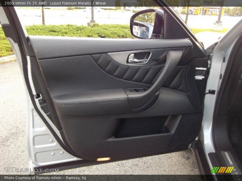 Liquid Platinum Metallic / Wheat 2009 Infiniti FX 35 AWD