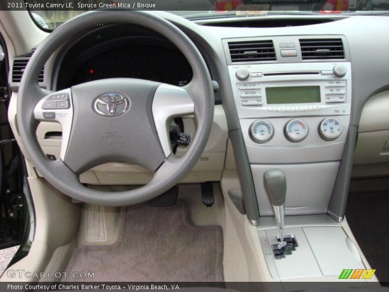 Spruce Green Mica / Bisque 2011 Toyota Camry LE
