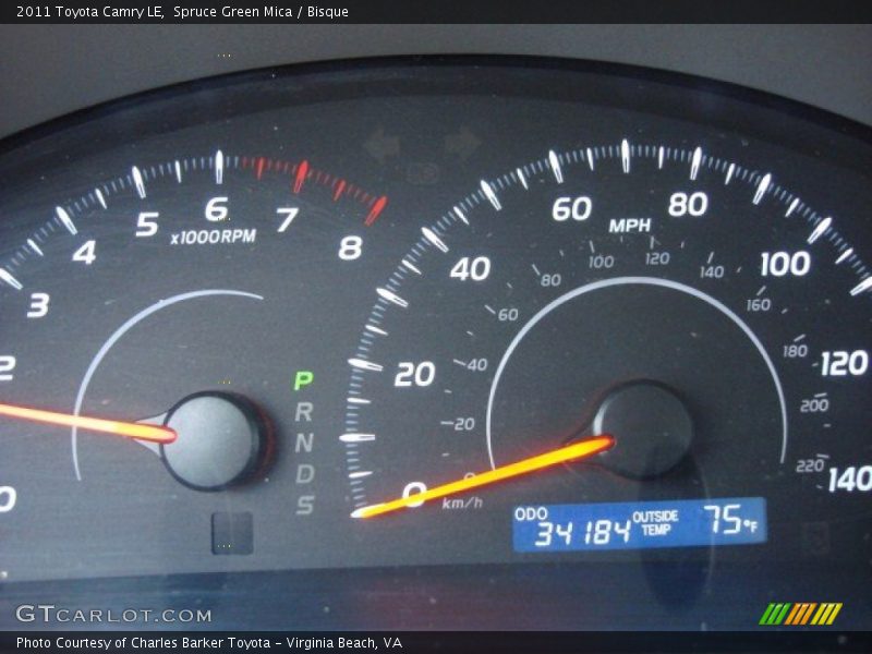 Spruce Green Mica / Bisque 2011 Toyota Camry LE