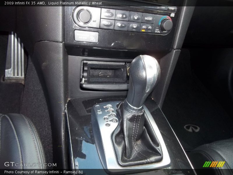 Liquid Platinum Metallic / Wheat 2009 Infiniti FX 35 AWD