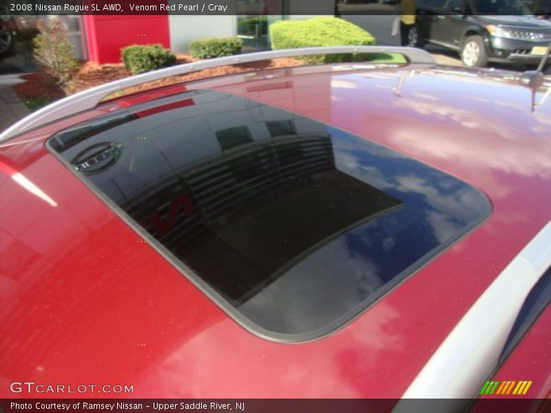 Venom Red Pearl / Gray 2008 Nissan Rogue SL AWD
