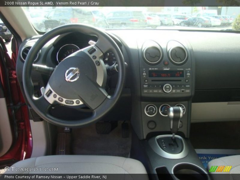 Venom Red Pearl / Gray 2008 Nissan Rogue SL AWD