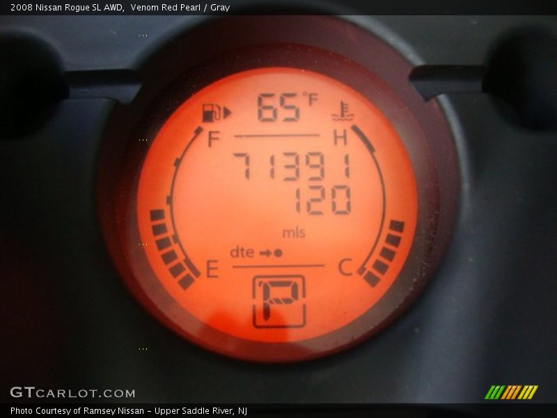 Venom Red Pearl / Gray 2008 Nissan Rogue SL AWD