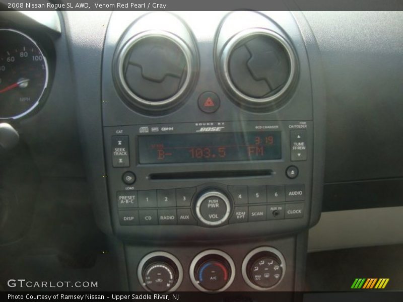 Venom Red Pearl / Gray 2008 Nissan Rogue SL AWD