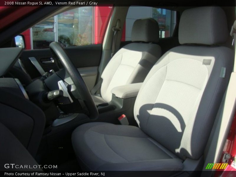 Venom Red Pearl / Gray 2008 Nissan Rogue SL AWD