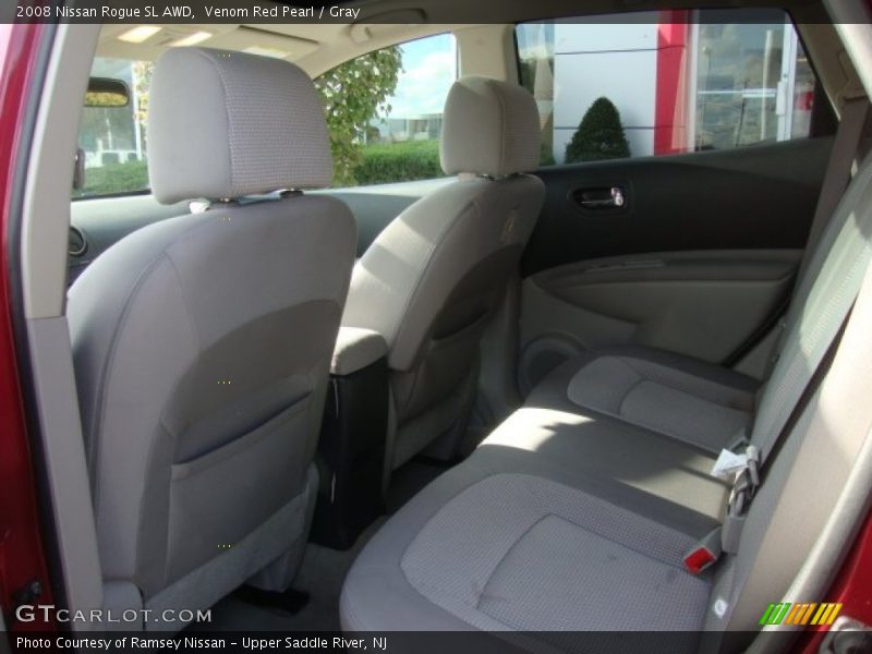 Venom Red Pearl / Gray 2008 Nissan Rogue SL AWD