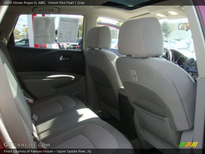 Venom Red Pearl / Gray 2008 Nissan Rogue SL AWD