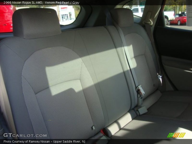 Venom Red Pearl / Gray 2008 Nissan Rogue SL AWD