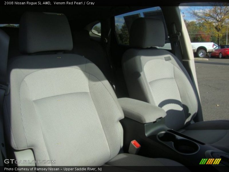 Venom Red Pearl / Gray 2008 Nissan Rogue SL AWD