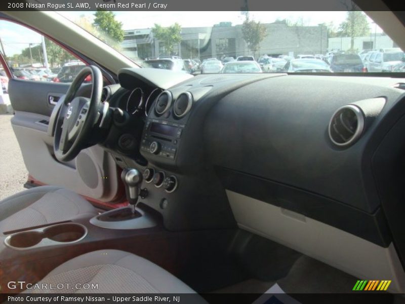 Venom Red Pearl / Gray 2008 Nissan Rogue SL AWD