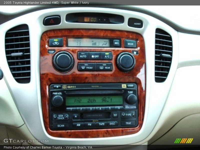 Super White / Ivory 2005 Toyota Highlander Limited 4WD